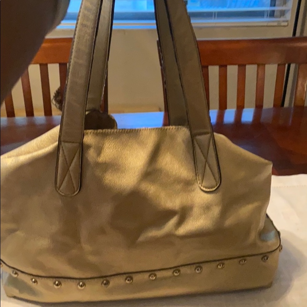 Charming Charlie Gold Tote